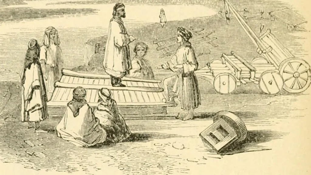 An illustration from Nineveh and Babylon; a narrative of a second expedition to Assyria during the years 1849, 1850, and 1851, 1867, leaf 311