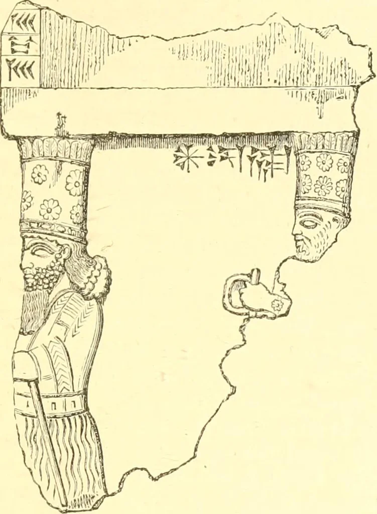 An illustration from Nineveh and Babylon; a narrative of a second expedition to Assyria during the years 1849, 1850, and 1851, 1867, leaf 342