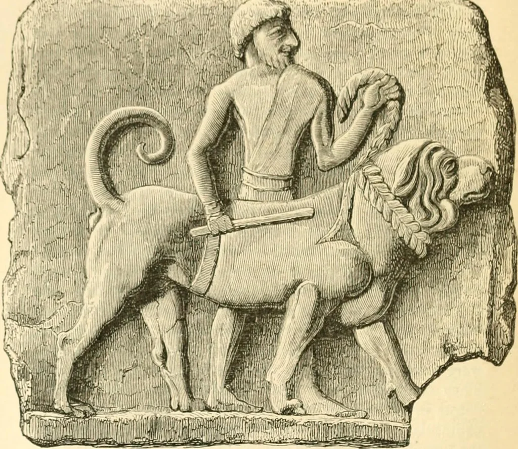 An illustration from Nineveh and Babylon; a narrative of a second expedition to Assyria during the years 1849, 1850, and 1851, 1867, leaf 355