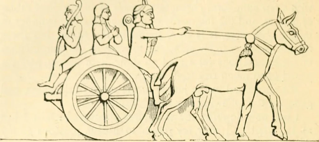 An illustration from Nineveh and Babylon; a narrative of a second expedition to Assyria during the years 1849, 1850, and 1851, 1867, leaf 387
