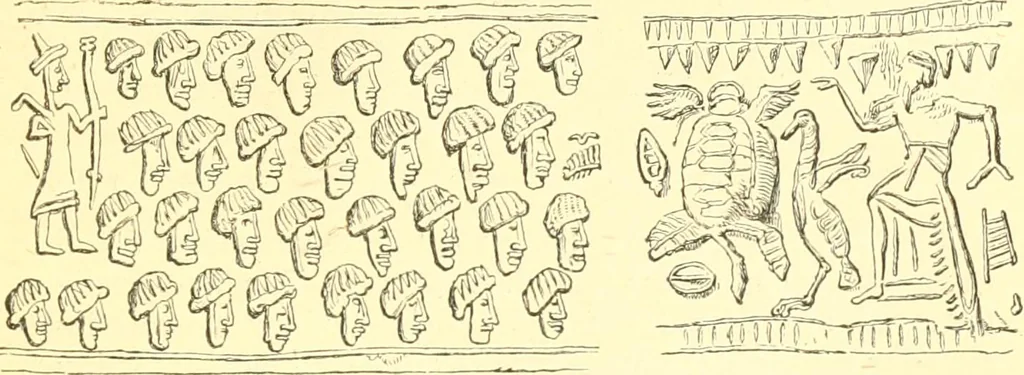 An illustration from Nineveh and Babylon; a narrative of a second expedition to Assyria during the years 1849, 1850, and 1851, 1867, leaf 398
