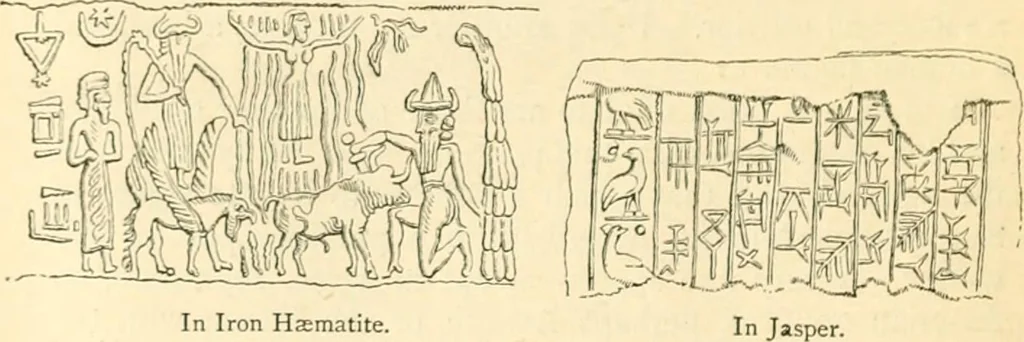 An illustration from Nineveh and Babylon; a narrative of a second expedition to Assyria during the years 1849, 1850, and 1851, 1867, leaf 399