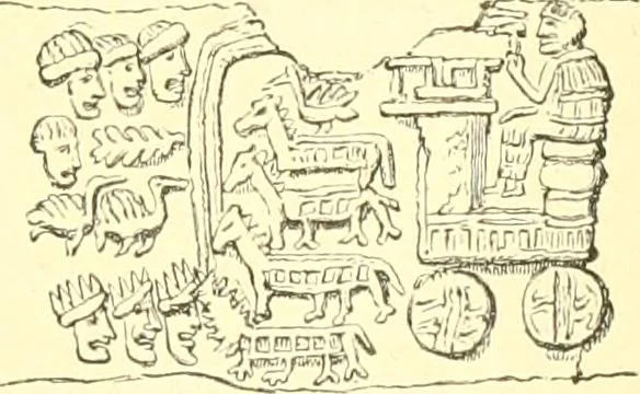 An illustration from Nineveh and Babylon; a narrative of a second expedition to Assyria during the years 1849, 1850, and 1851, 1867, leaf 400