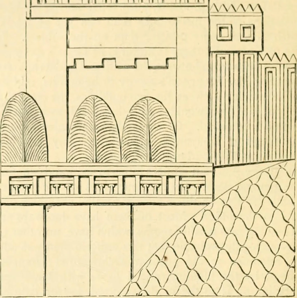 An illustration from Nineveh and Babylon; a narrative of a second expedition to Assyria during the years 1849, 1850, and 1851, 1867, leaf 439