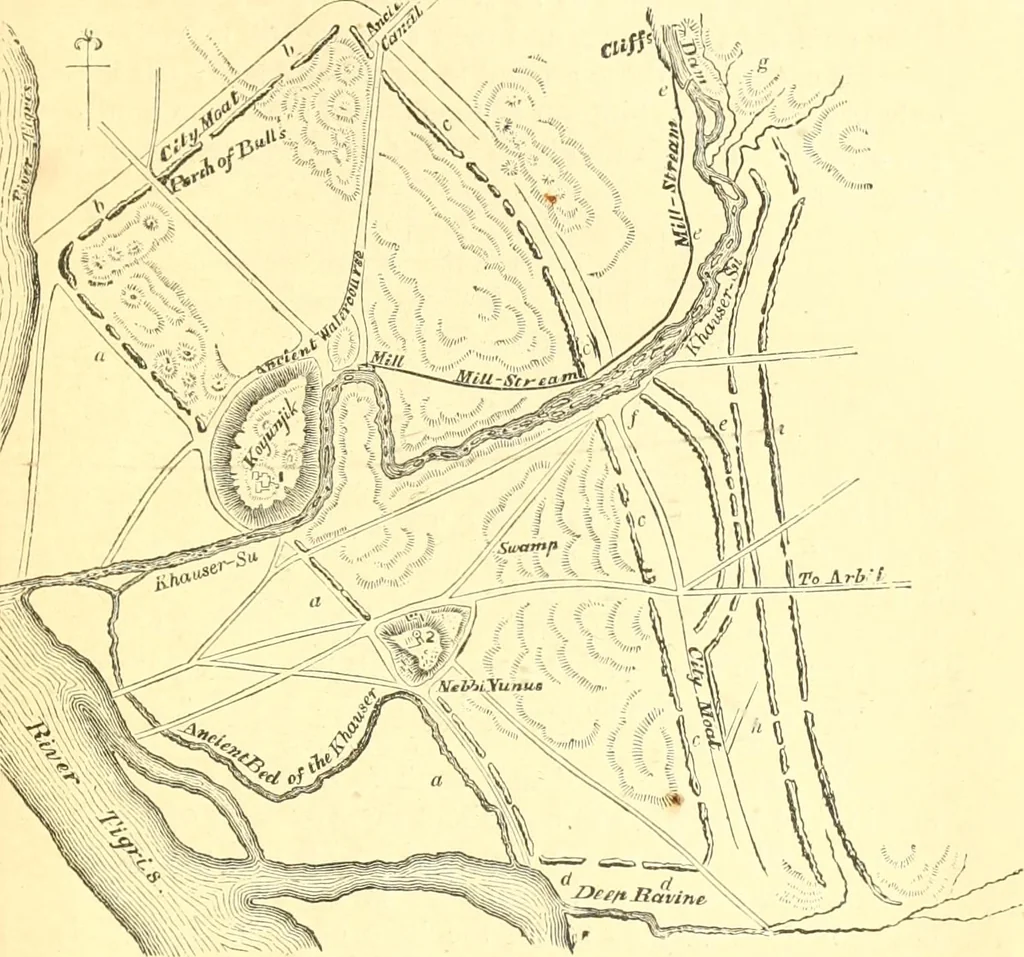 An illustration from Nineveh and Babylon; a narrative of a second expedition to Assyria during the years 1849, 1850, and 1851, 1867, leaf 450