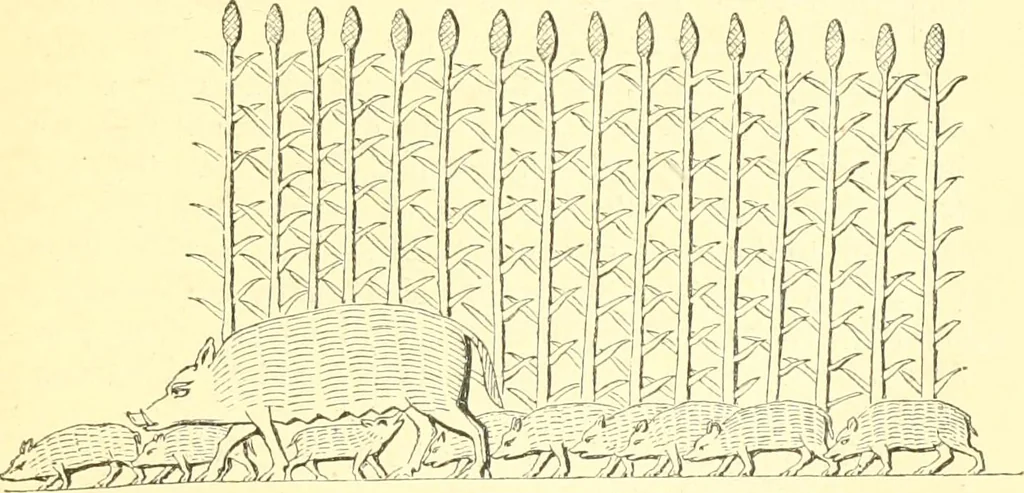 An illustration from Nineveh and Babylon; a narrative of a second expedition to Assyria during the years 1849, 1850, and 1851, 1867, leaf 76