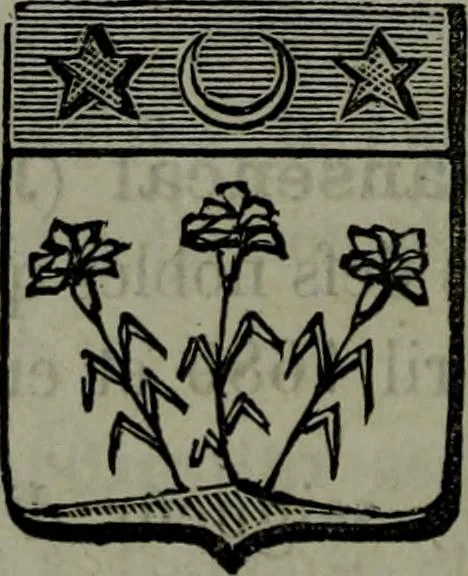 An illustration from Nobiliaire Toulousain : inventaire général des titres probants de noblesse et de dignités nobiliaires, 1863, leaf 397