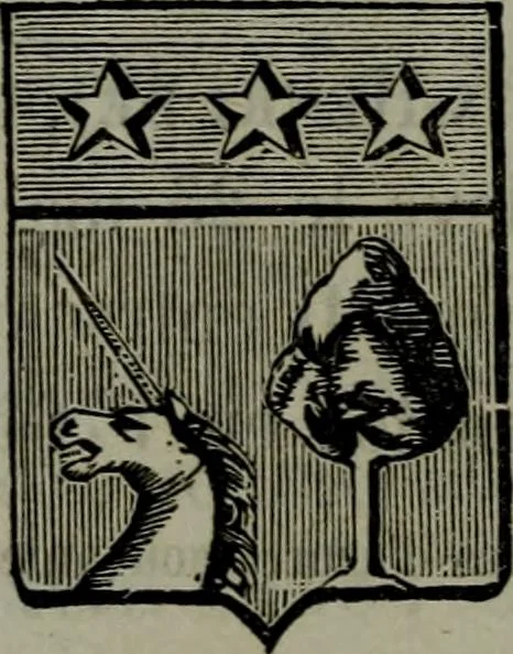 An illustration from Nobiliaire Toulousain : inventaire général des titres probants de noblesse et de dignités nobiliaires, 1863, leaf 437