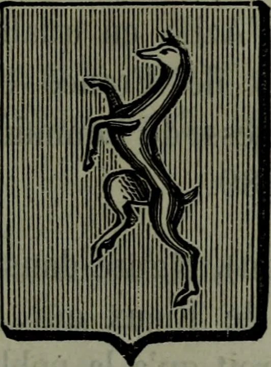 An illustration from Nobiliaire Toulousain : inventaire général des titres probants de noblesse et de dignités nobiliaires, 1863, leaf 438