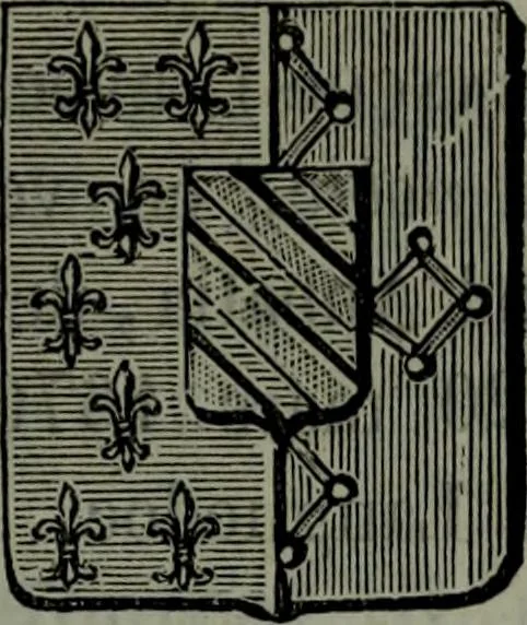 An illustration from Nobiliaire Toulousain : inventaire général des titres probants de noblesse et de dignités nobiliaires, 1863, leaf 74