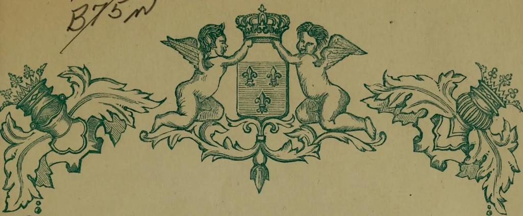 An illustration from Nobiliaire Toulousain : inventaire général des titres probants de noblesse et de dignités nobiliaires, 1863, leaf 8