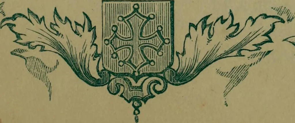 An illustration from Nobiliaire Toulousain : inventaire général des titres probants de noblesse et de dignités nobiliaires, 1863, leaf 8