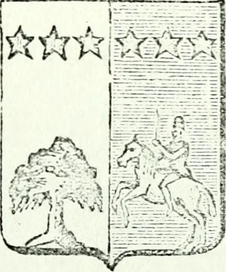 An illustration from Nobiliaire toulousain : inventaire général des titres probants de noblesse et de dignités nobiliaires, 1863, leaf 1000