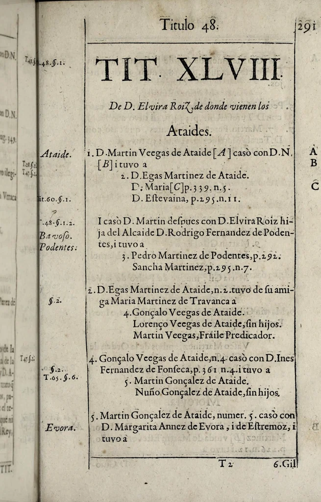An illustration from Nobiliario del conde de Barcelos don Pedro, hijo del rey don Dionis de Portugal, 1646, leaf 369