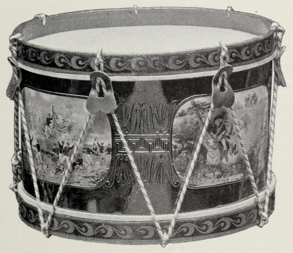 An illustration from Noble & Cooley : Manufacturers of toy drums, banjos, tambourines, zitherns, rolling hooples, 1901, leaf 47