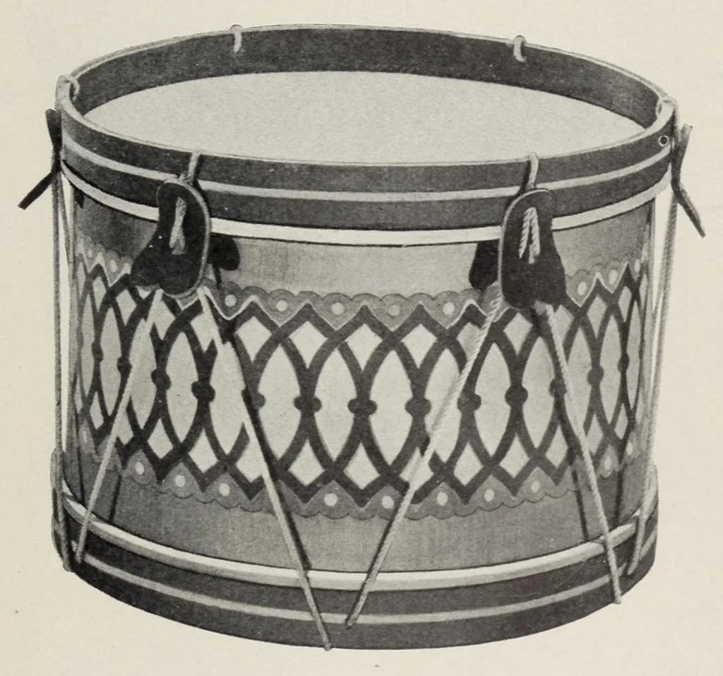An illustration from Noble & Cooley : Manufacturers of toy drums, banjos, tambourines, zitherns, rolling hoops, etc., 1905, leaf 21