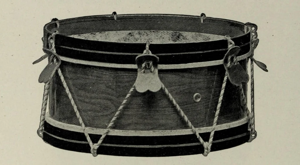 An illustration from Noble & Cooley : Manufacturers of toy drums, banjos, tambourines, zitherns, rolling hoops, sand mills, etc., 1907, leaf 34