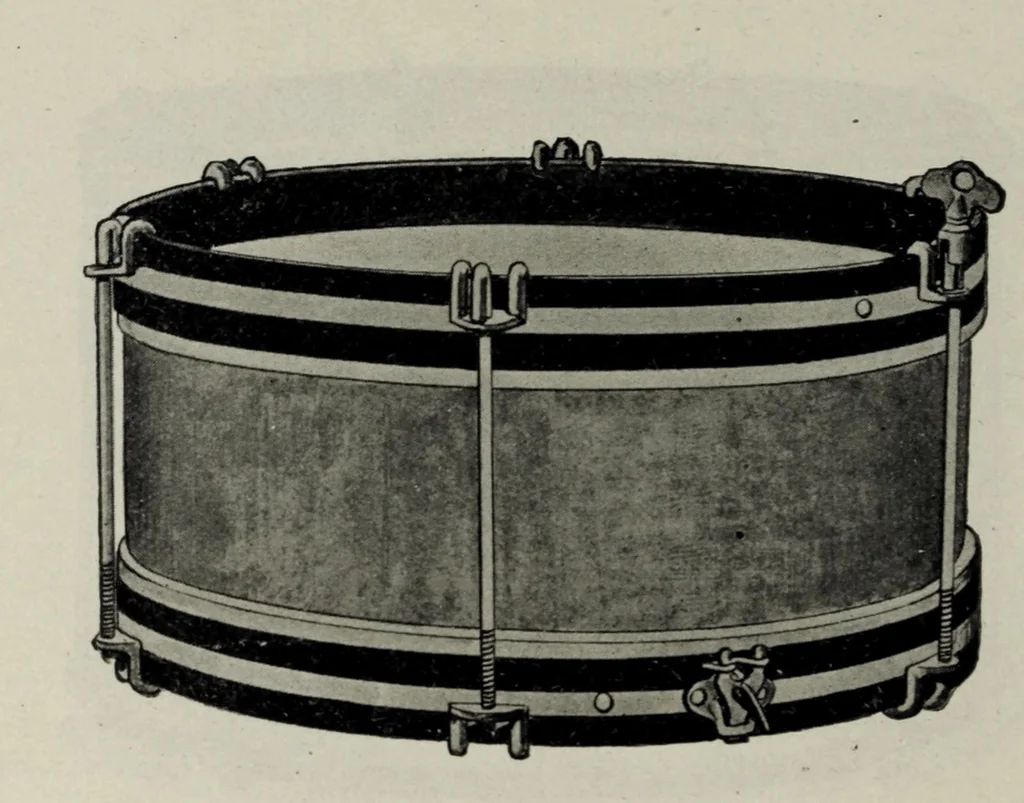 An illustration from Noble & Cooley : Manufacturers of toy drums, banjos, tambourines, zitherns, rolling hoops, sand mills, etc., 1907, leaf 44
