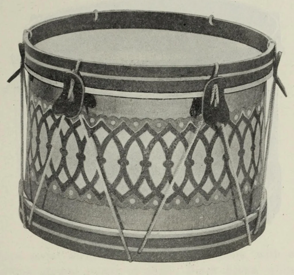 An illustration from Noble & Cooley : Toy drums, banjos, tambourines, rolling hoops, etc., 1909, leaf 13