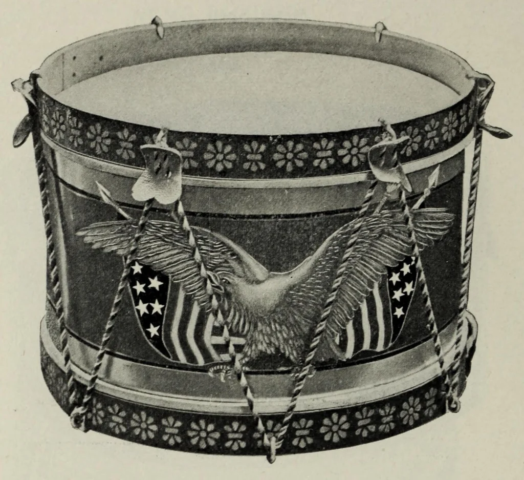 An illustration from Noble & Cooley : Toy drums, banjos, tambourines, rolling hoops, etc., 1909, leaf 22