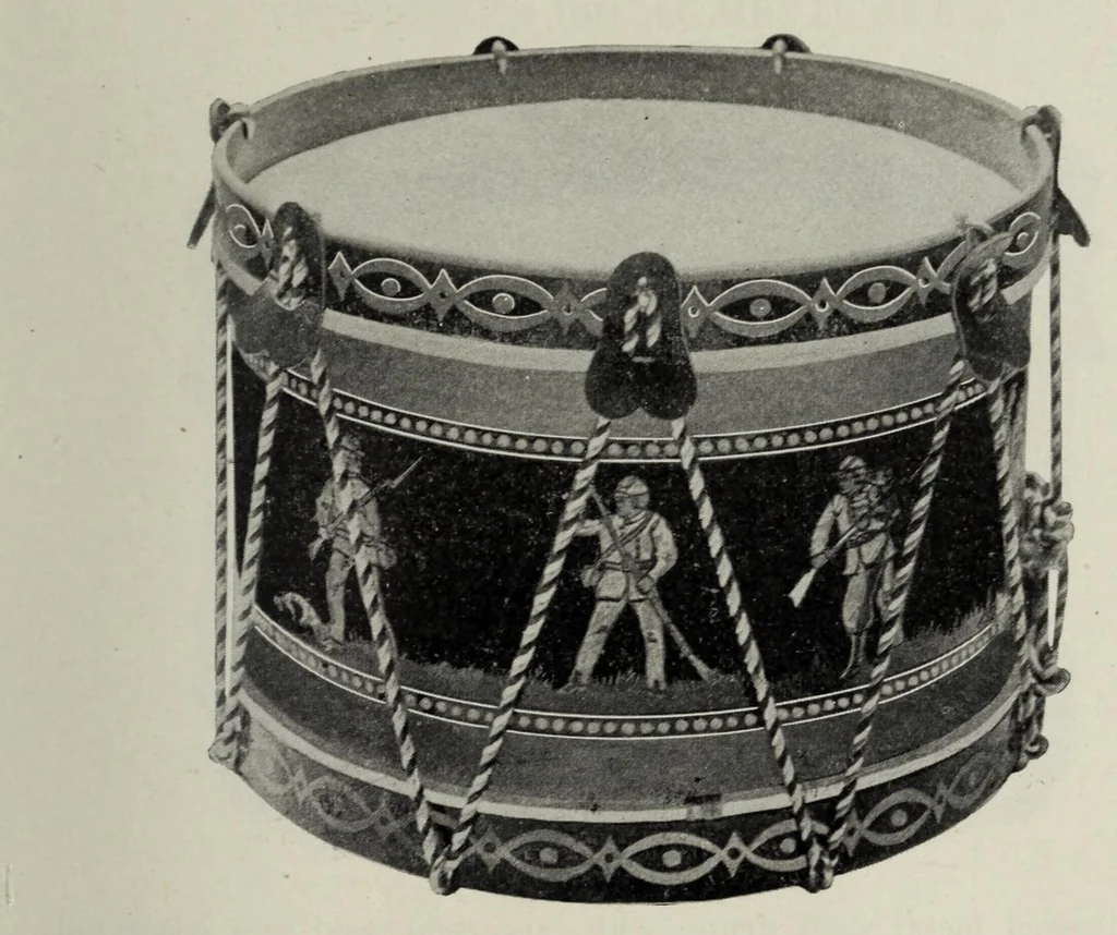 An illustration from Noble & Cooley : Toy drums, banjos, tambourines, rolling hoops, etc., 1909, leaf 27