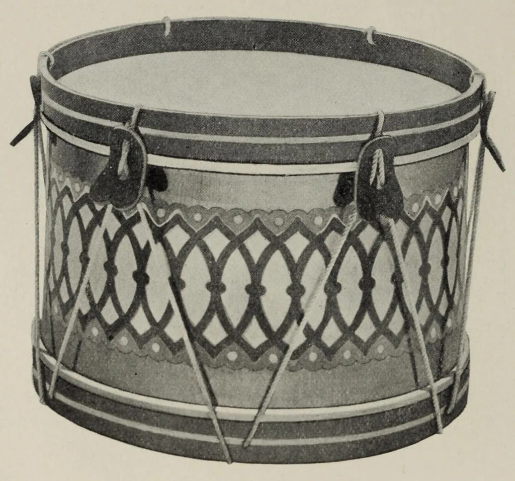 An illustration from Noble & Cooley : Toy drums, banjos, tambourines, rolling hoops, etc., 1910, leaf 12