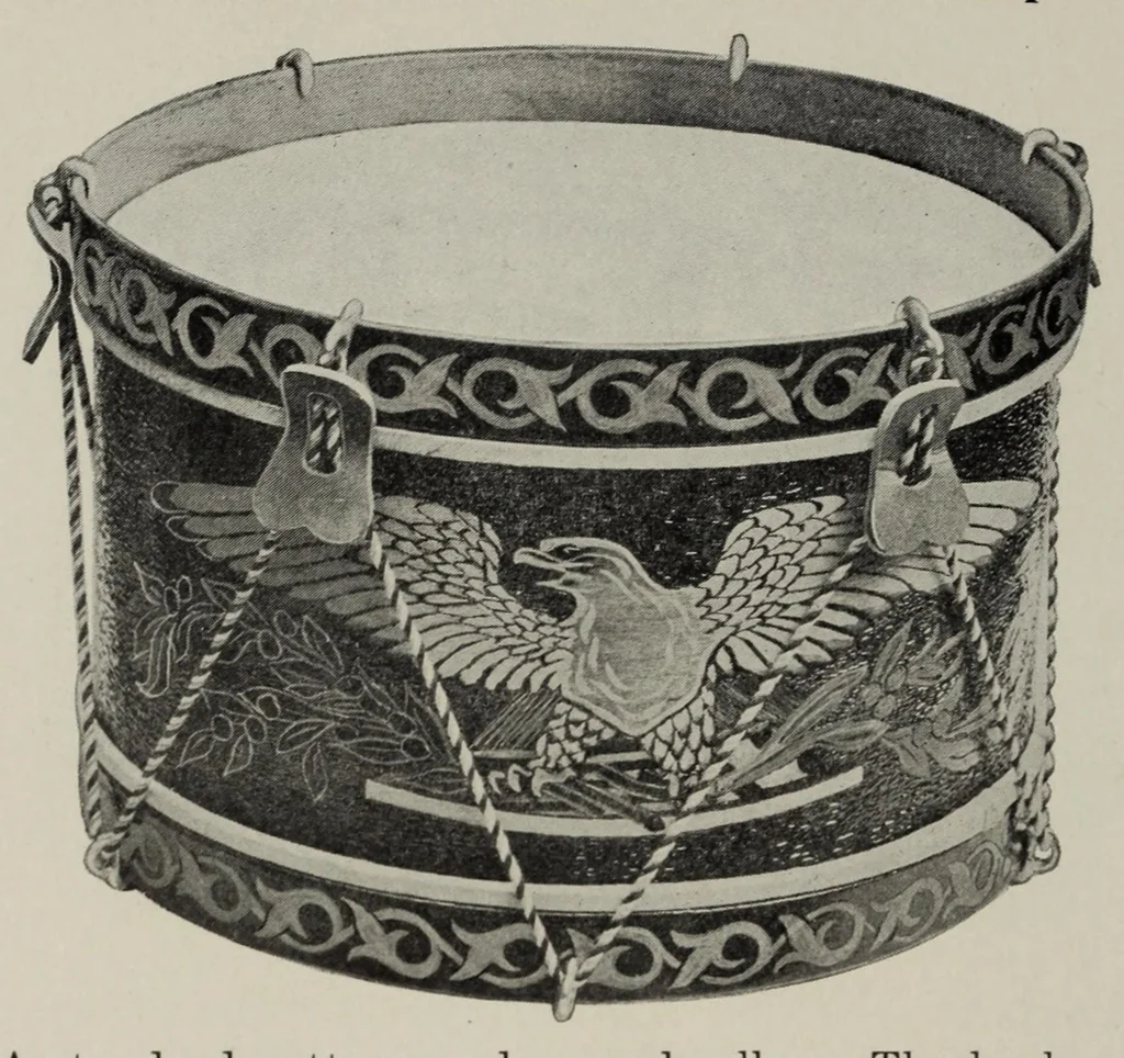 An illustration from Noble & Cooley : Toy drums, banjos, tambourines, rolling hoops, etc., 1910, leaf 34