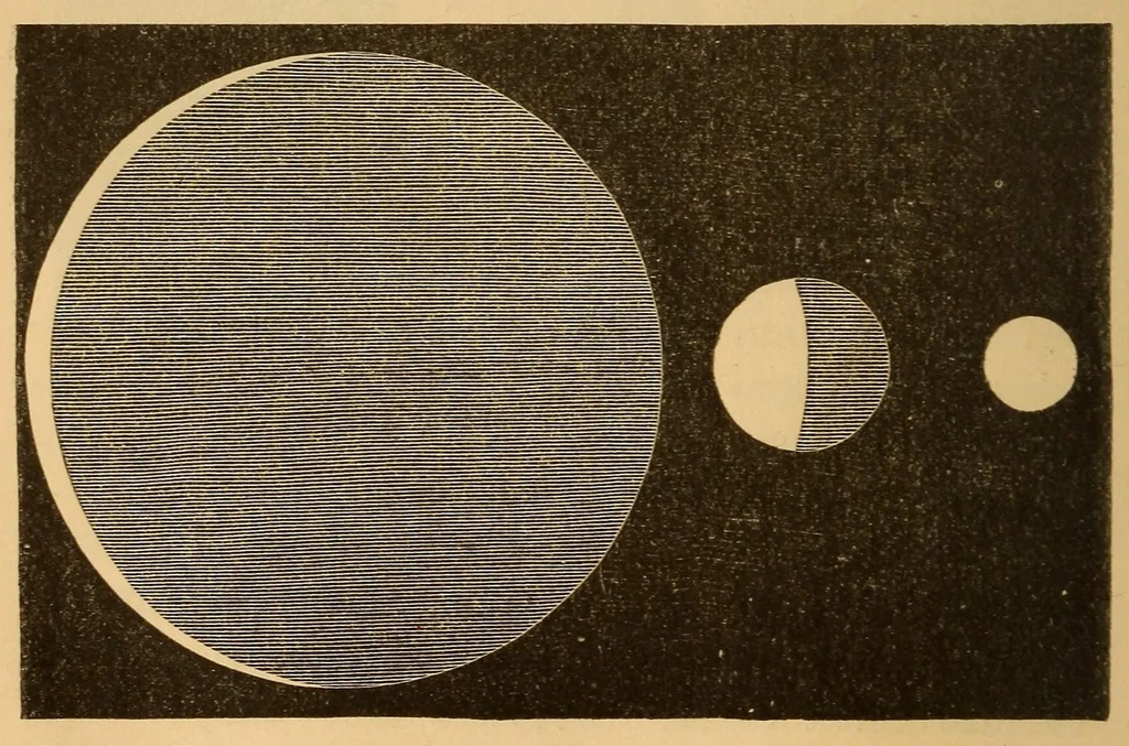 An illustration from Nociones de astronomía, 1879, leaf 90