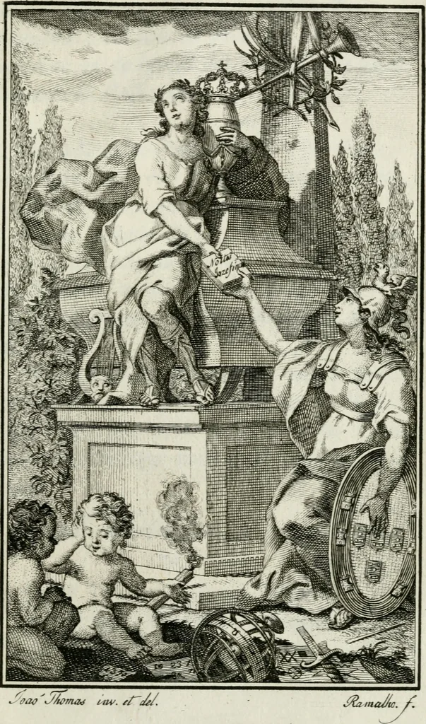An illustration from Noites jozephinas de Mirtilo : sobre a infausta morte do Serenissimo Senhor D. Joze Principe do Brazil, dedicadas ao consterna do povo luzitano, 1790, leaf 286