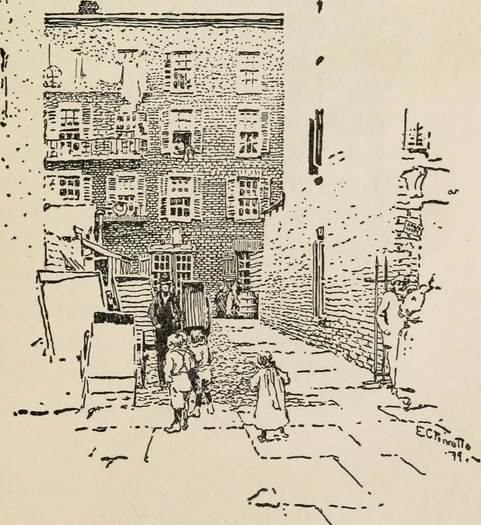 An illustration from Nooks & corners of old New York, 1899, leaf 152