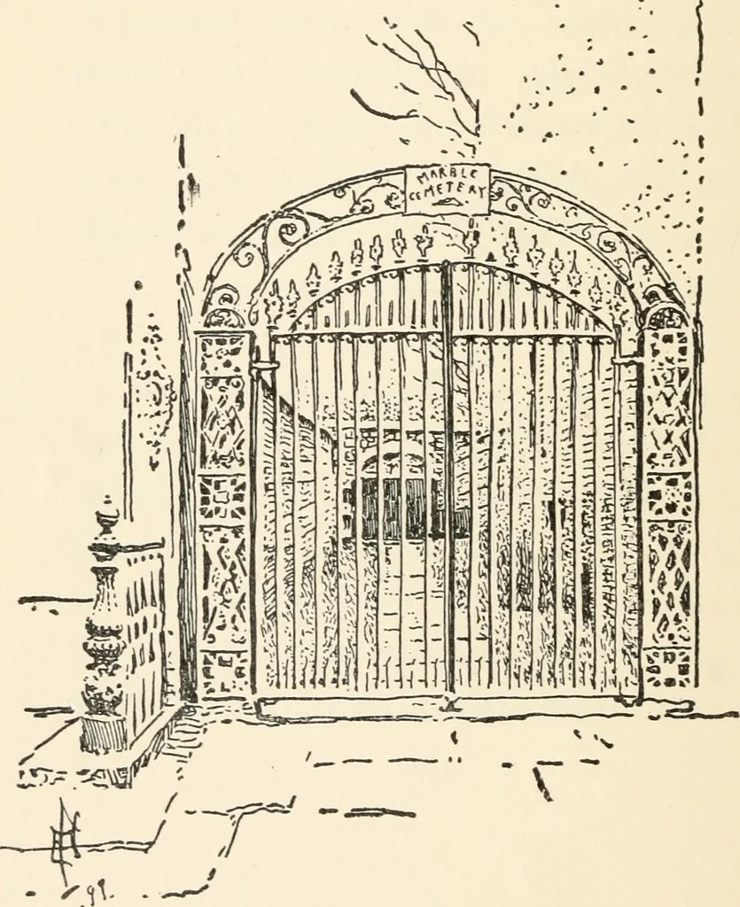 An illustration from Nooks & corners of old New York, 1899, leaf 165