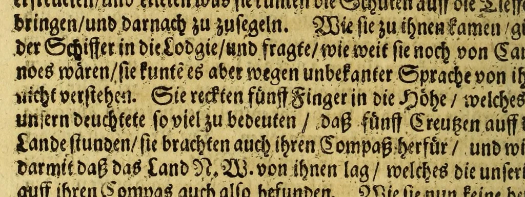 An illustration from Norden, oder Zu Wasser und Lande im Eise und Snee, mit Verlust Blutes und Gutes zu Wege gebrachte, und fleissig beschriebene Erfahrung und Vorstellung des Norden, : auss denen, welche zu unterschiedenen Zeiten gelebet, viel im Norden versuchet, viel auch umbsonst angefangen und angewandt haben : auff guter Freunde Begehren zusammen gebracht dargereichet, und ferner zu betrachten und zu vermehren,, 1678, leaf 178