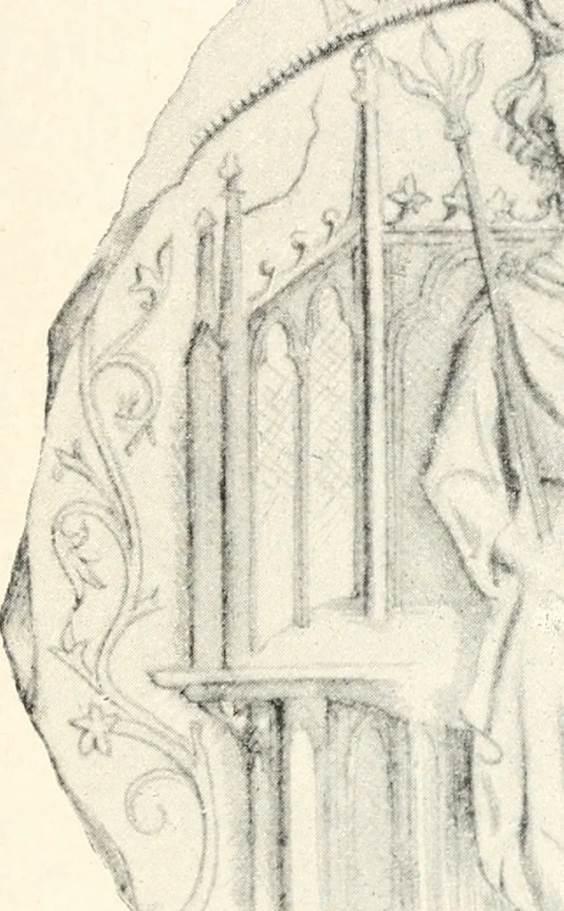 An illustration from Norges gamle vaaben, farver og flag, 1894, leaf 14