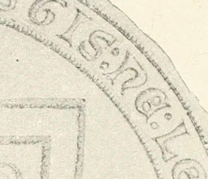 An illustration from Norges gamle vaaben, farver og flag, 1894, leaf 33