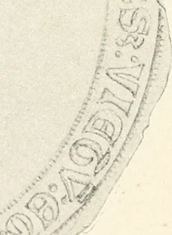 An illustration from Norges gamle vaaben, farver og flag, 1894, leaf 33
