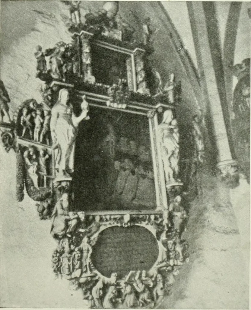 An illustration from Norges kirker i det 16de og 17de aarhundrede, 1911, leaf 102