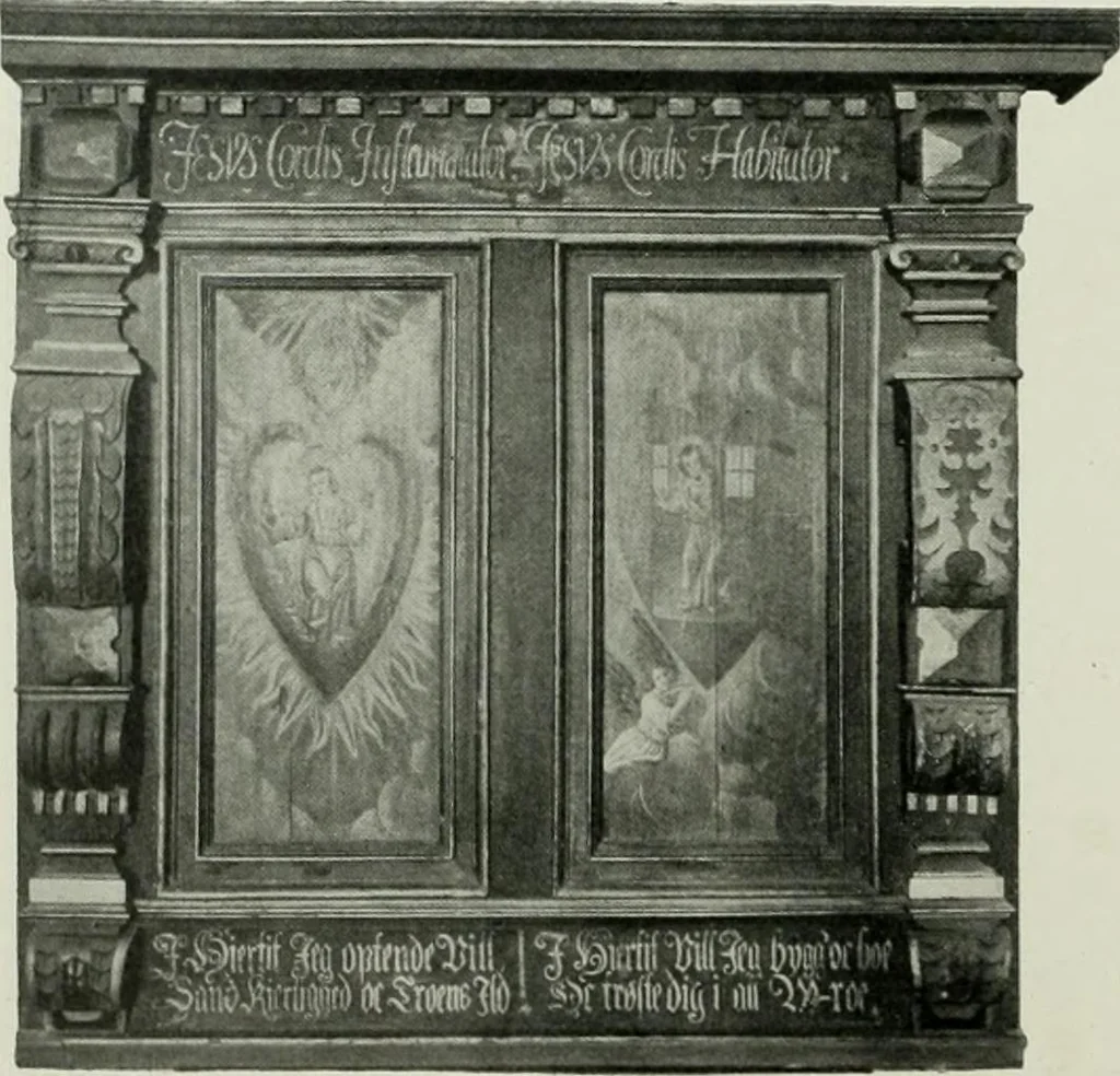 An illustration from Norges kirker i det 16de og 17de aarhundrede, 1911, leaf 103