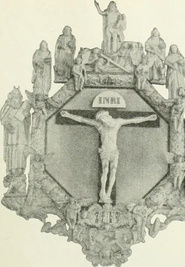 An illustration from Norges kirker i det 16de og 17de aarhundrede, 1911, leaf 106