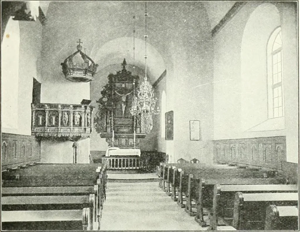 An illustration from Norges kirker i det 16de og 17de aarhundrede, 1911, leaf 106