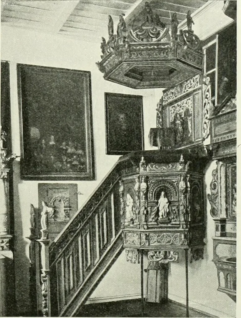 An illustration from Norges kirker i det 16de og 17de aarhundrede, 1911, leaf 108