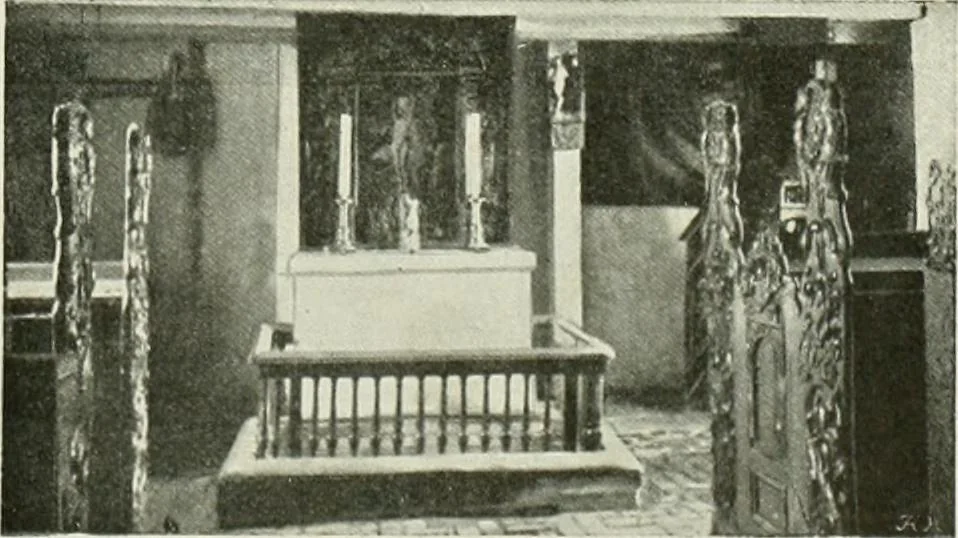 An illustration from Norges kirker i det 16de og 17de aarhundrede, 1911, leaf 108