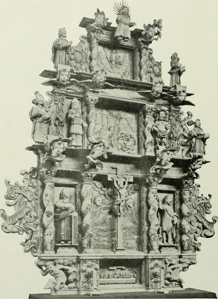 An illustration from Norges kirker i det 16de og 17de aarhundrede, 1911, leaf 111