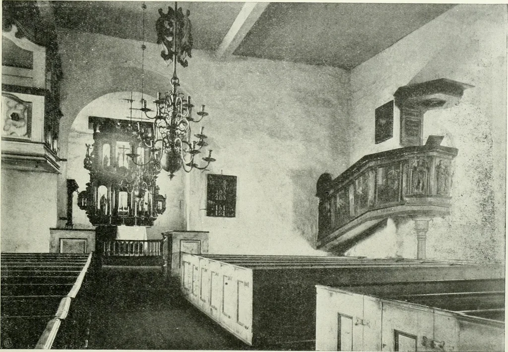 An illustration from Norges kirker i det 16de og 17de aarhundrede, 1911, leaf 112
