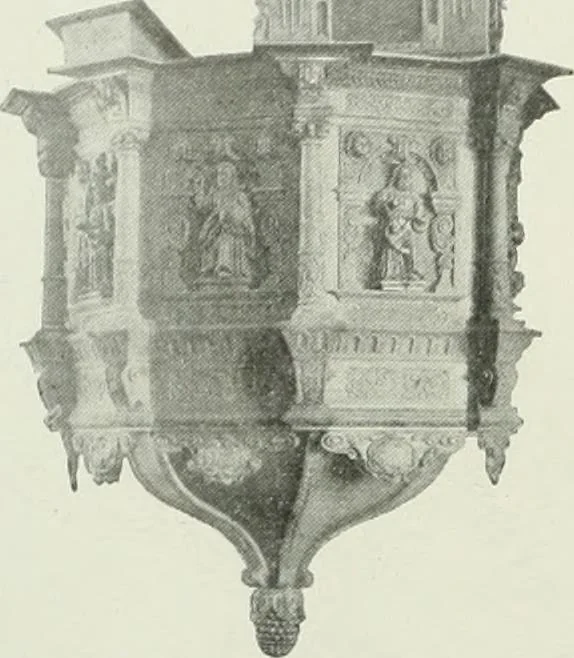 An illustration from Norges kirker i det 16de og 17de aarhundrede, 1911, leaf 113