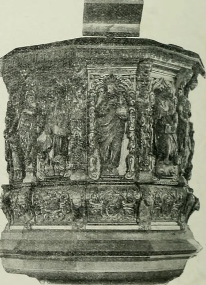 An illustration from Norges kirker i det 16de og 17de aarhundrede, 1911, leaf 113