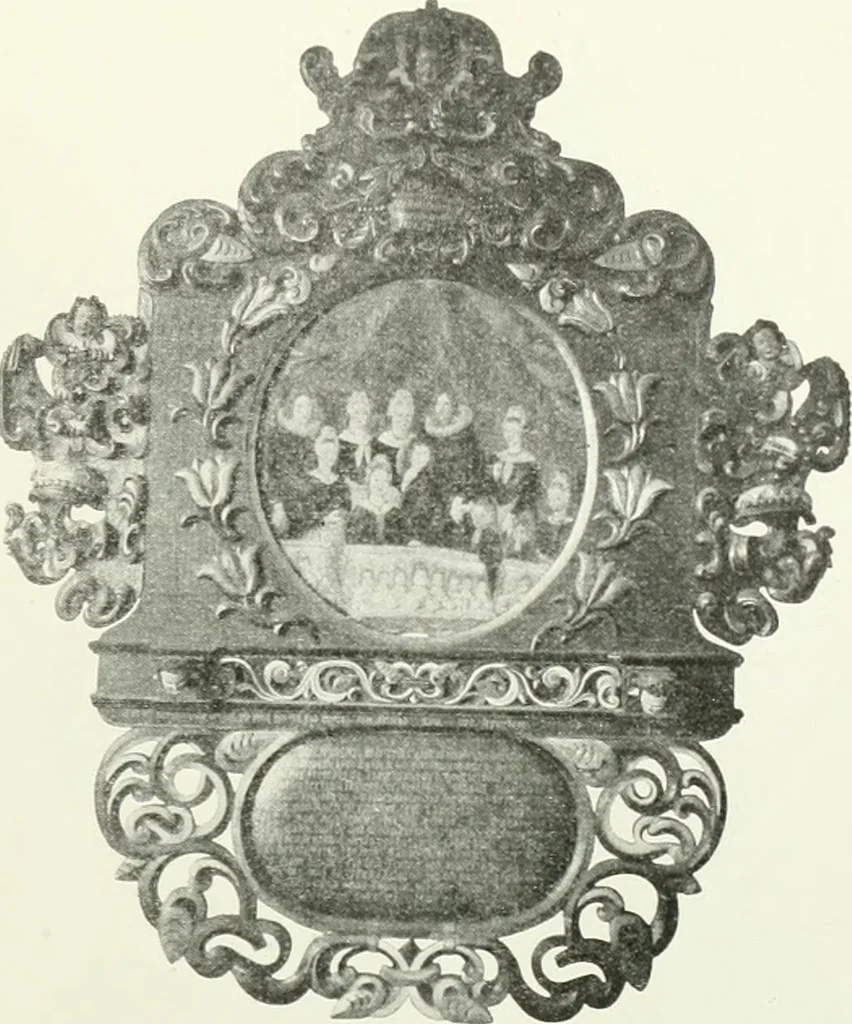 An illustration from Norges kirker i det 16de og 17de aarhundrede, 1911, leaf 114