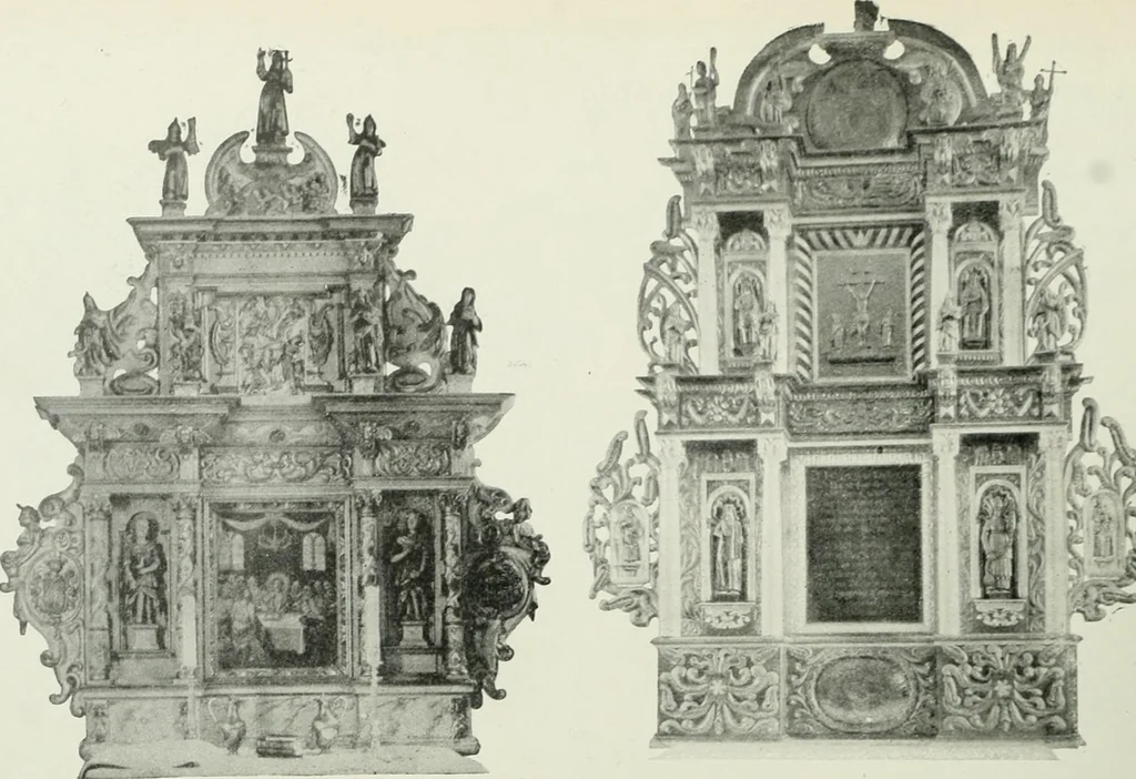 An illustration from Norges kirker i det 16de og 17de aarhundrede, 1911, leaf 115