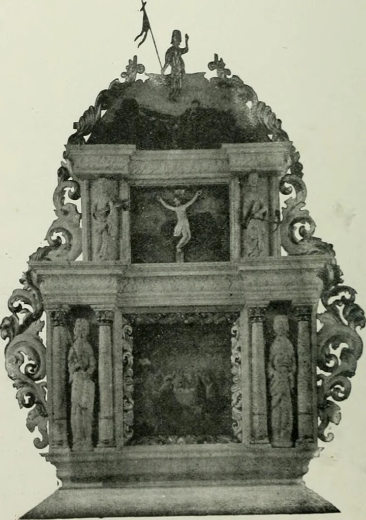 An illustration from Norges kirker i det 16de og 17de aarhundrede, 1911, leaf 115