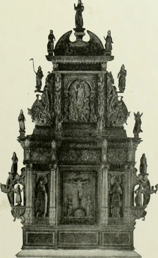 An illustration from Norges kirker i det 16de og 17de aarhundrede, 1911, leaf 116