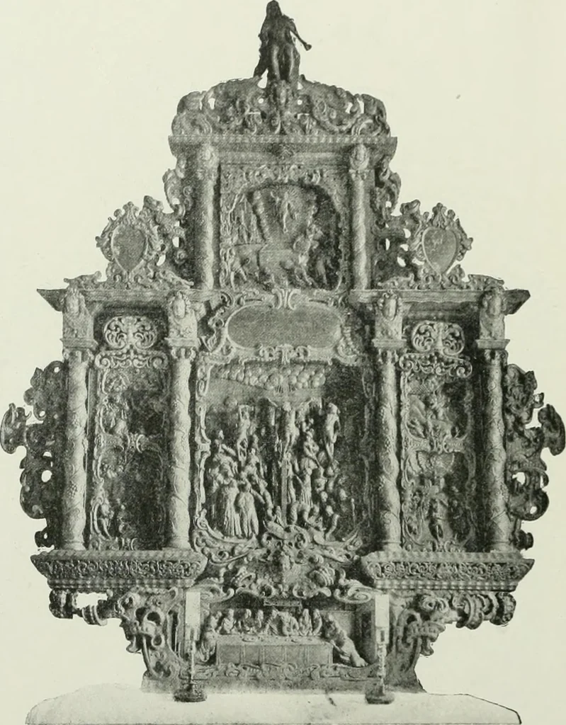 An illustration from Norges kirker i det 16de og 17de aarhundrede, 1911, leaf 119